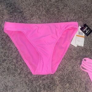 NWT Pink swim suit bottoms from Macy’s Size M